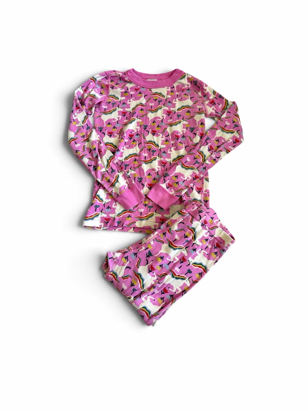 Hanna Andersson Pink Unicorn Print Pajamas | 150